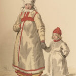 1860 Swedish Costumes & Clothing Scandinavia Color Illustrated Fashion Camino