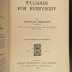 1908 Billiards & Pool Sports Pastimes Games Strategy Illustrated Charles Roberts