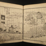 1855 Japanese Samurai Lord Toyotomi Hideyoshi Tokugawa Osaka Castle Illustrated