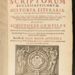 1694 William Cave Scriptorum Church Fathers Bible Literature ENORMOUS FOLIO