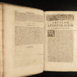 1694 William Cave Scriptorum Church Fathers Bible Literature ENORMOUS FOLIO