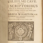 1694 William Cave Scriptorum Church Fathers Bible Literature ENORMOUS FOLIO