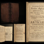 1694 Anglican 39 Articles Church of England Lambeth Articles Calvinism Ellis