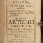 1694 Anglican 39 Articles Church of England Lambeth Articles Calvinism Ellis