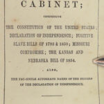 1855 US Documents Constitution Declaration SIGNERS Fugitive Slave Bills Slavery