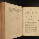 1753 George Anson World Voyage 3 HUGE MAPS Spain South America Sea Navigation