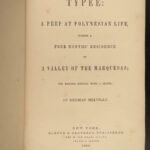 1855 Herman Melville TYPEE Story of Toby Polynesia Whaling Novel Moby Dick