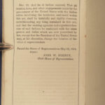 1855 US Documents Constitution Declaration SIGNERS Fugitive Slave Bills Slavery