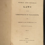1807 EARLY Laws of America 1780 CONSTITUTION Boston Massachusetts USA 4v SET