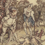 1917 GRIMM Fairy Tales 1st ed Little Brother & Sister Arthur Rackham Illustrated