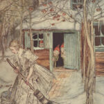 1917 GRIMM Fairy Tales 1st ed Little Brother & Sister Arthur Rackham Illustrated