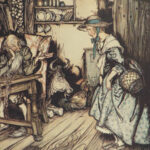 1917 GRIMM Fairy Tales 1st ed Little Brother & Sister Arthur Rackham Illustrated