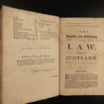 1698 1ed Scottish LAW Dirleton Doubts Edinburgh Scotland Political Nisbet Folio