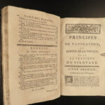 1787 1ed Principles of NAVIGATION Dulague French Hydrography Naval Science