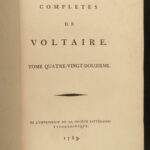 1789 COMPLETE Works of VOLTAIRE French Science Physics Newton Candide Kehl 92v