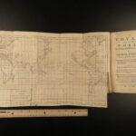 1753 George Anson World Voyage 3 HUGE MAPS Spain South America Sea Navigation