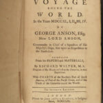 1753 George Anson World Voyage 3 HUGE MAPS Spain South America Sea Navigation