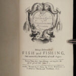 1844 Complete Angler Fishing Hunting Angling Fish Cotton Walton Engravings