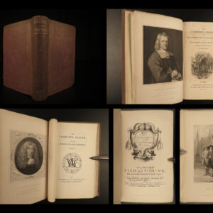 1844 complete angler fishing hunting angling fish cotton walton engravings