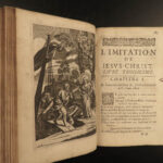 1665 Imitation of Christ Thomas a Kempis French Corneille Bible Prayers ART