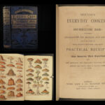 1880 Beeton’s Cookery COOKING Food Illustrated Baking Recipes Cook Book Menus
