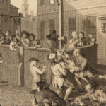 1833 William Hogarth Illustrated ART Political Hudibras Rakes Progress FOLIO