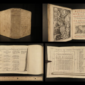 1747 ROME Nieupoort Senate Roman Law Customs Mythology Cicero Latin Utrecht