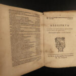 1585 1ed Privileges of Catholic Clerics Rodano Tractatus de Spoils Church LAW