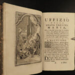 1757 BEAUTIFUL Book of Hours Blessed Virgin Mary Catholic Liturgy Bible Prayer