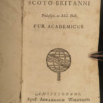 1689 1ed Scottish Abercromby Fur Academicus Astrology Medicine Alchemy Science