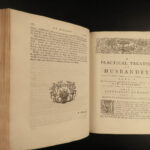1762 Farming Monceau on New Husbandry Agriculture Crops Cultivation ENGLISH ed