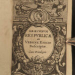 1632 1ed Ubbo Emmius Graecorum Respublicae GREECE Greek Government Elzevier Law