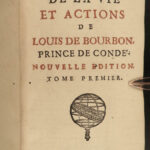 1694 1st ed Life Louis of Bourbon Prince of Conde Huguenot v Catholic France 2v