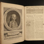 1757 1ed Choctaw INDIANS GEORGIA & Carolina Colonies Americana London Magazine