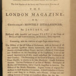 1757 1ed Choctaw INDIANS GEORGIA & Carolina Colonies Americana London Magazine