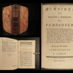 1766 Madame de Pompadour Letters Memoirs Louis XV France Crebillon Barbe-Marbois