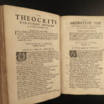 1684 GREEK Poetry Hesiod Pythagoras Theocritus Phocylides Greek Latin Cambridge