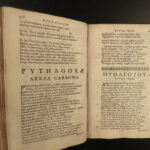 1684 GREEK Poetry Hesiod Pythagoras Theocritus Phocylides Greek Latin Cambridge