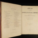 1864 Thiers 66 ATLAS MAPS to Consulate Empire French Revolution Napoleon France