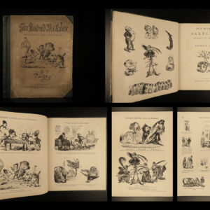 1867 Gustave Dore ART 1ed 200 Sketches Humor Illustrated Cartoons Grotesque