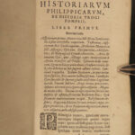 1638 History of JUSTIN Pompeius Trogus Macedonia ROME Augustus Caesar Latin