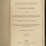 1861 1ed Southern Rebellion Confederate CIVIL WAR Slaves CSA Victor Illustrated