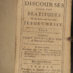 1693 John Norris Practical Discourses anti John Locke Mysticism Beatitudes RARE