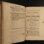 1693 John Norris Practical Discourses anti John Locke Mysticism Beatitudes RARE