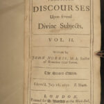 1693 John Norris Practical Discourses anti John Locke Mysticism Beatitudes RARE