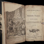1794 Adventures of Roderick Random Alain LeSage Gil Blas Classic Lit 2v BINDING