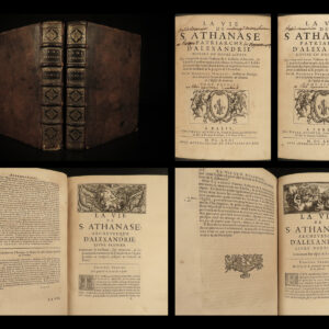1671 1ed Life of Saint Athanasius of Alexandria Greek Orthodox EGYPT Hermant 2v