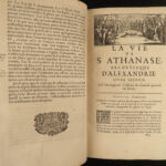 1671 1ed Life of Saint Athanasius of Alexandria Greek Orthodox EGYPT Hermant 2v