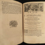 1671 1ed Life of Saint Athanasius of Alexandria Greek Orthodox EGYPT Hermant 2v