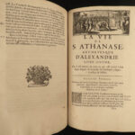 1671 1ed Life of Saint Athanasius of Alexandria Greek Orthodox EGYPT Hermant 2v